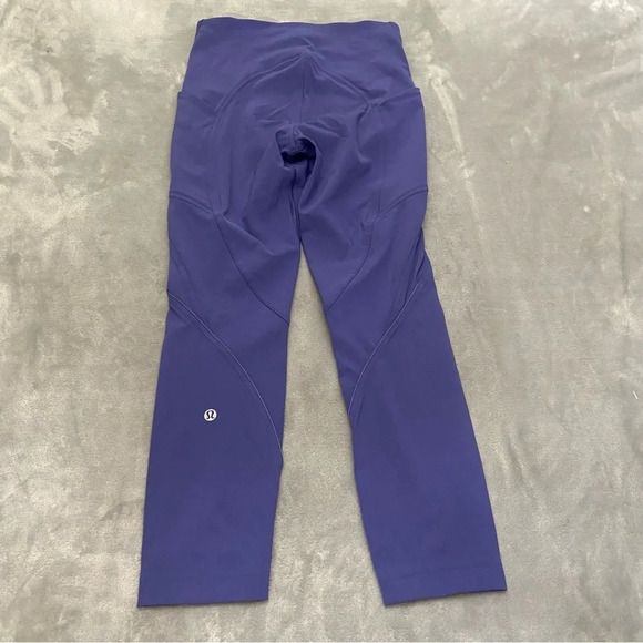 Lululemon Lead The Pack Crop Leggings 23" Stony Grape 21706 - Picture 9 of 10